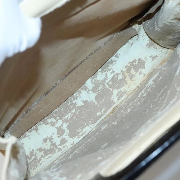 GUCCI Hand Bag Leather Beige Gold Auth BA1025 - Picture 14 of 16